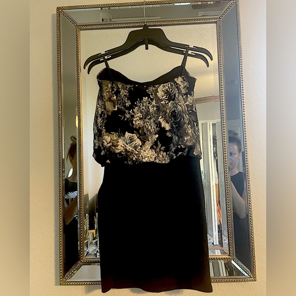 Black and White Cocktail Dress - Picture 2 of 2